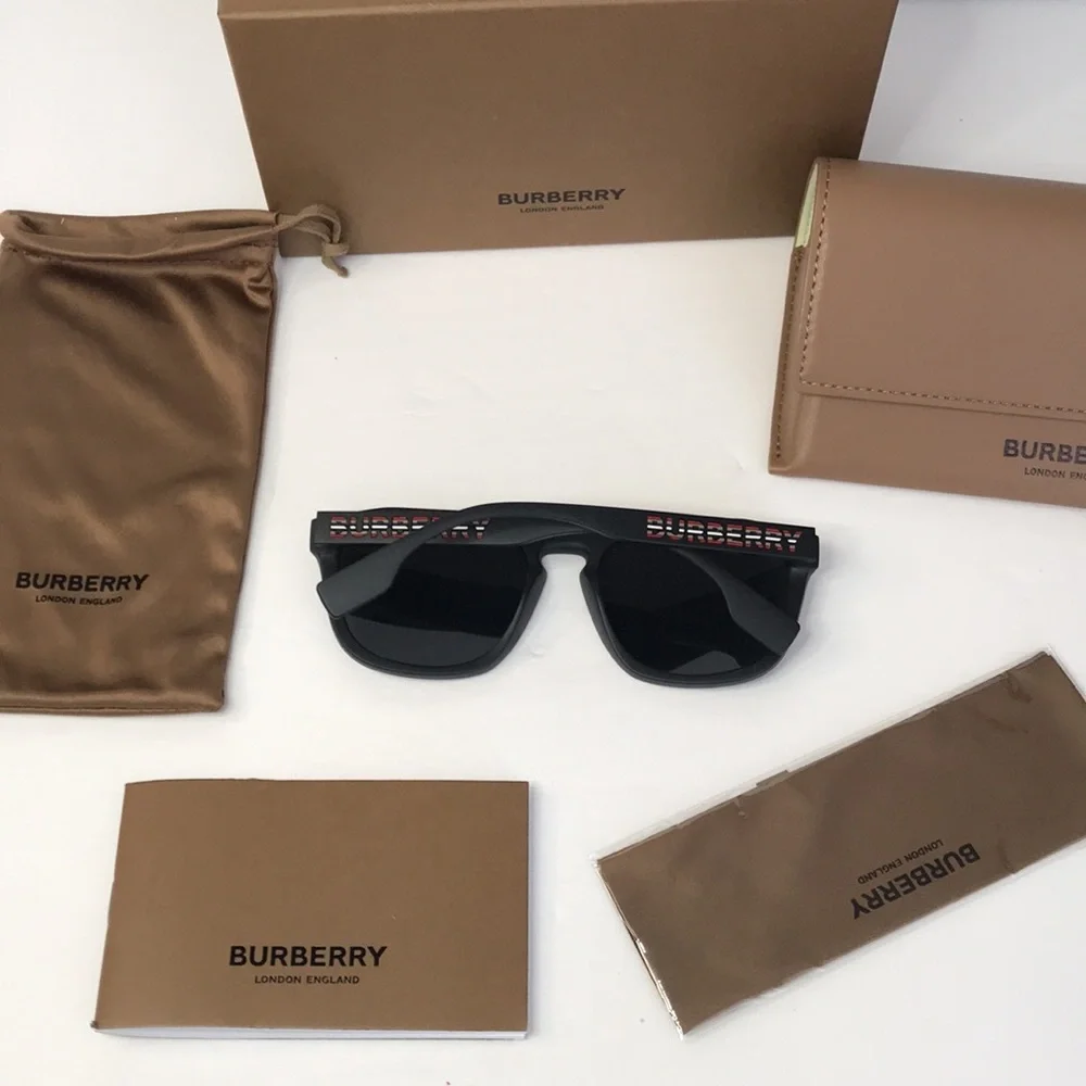 💯- Authentic New Sunglasses Burberry BE 4396 U 346487 Wren Matte Black Dark…